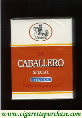 Caballero Special filter 30 cigarettes with small cowboy